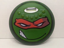 TMNT Teenage Mutant Ninja Turtles Portable CD Player - Raphael - FOR PARTS ONLY