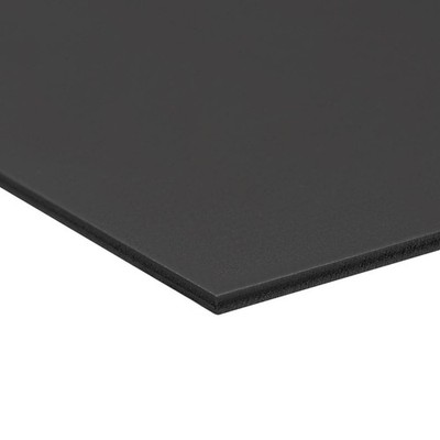 PVC-Schaumstoffplatte, 3 mm, T 12''W 16''L, schwarz, doppelseitig, für Heimwerker
