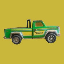 TONKA Green Pickup Truck Pressed Steel Made In USA Vintage