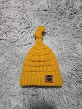 Ryomi Seikatu Lined Knit Hat Yellow Infant OSFM Unisex EUC
