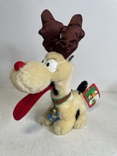 Vintage Odie Garfield Plush With Tags Reindeer Christmas Collectible 12