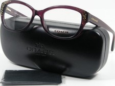 COACH HC 6076 5043 Purple / Gold Acetate Eyeglasses Glasses Frame 53-15-135 New