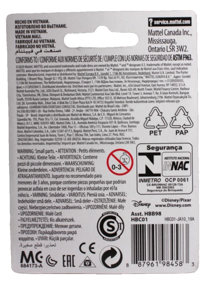 Mattel Micro Colección Disney Pixar Los Increíbles Juego de 4 Nuevos Toppers para Pasteles Foto 3 de 4
