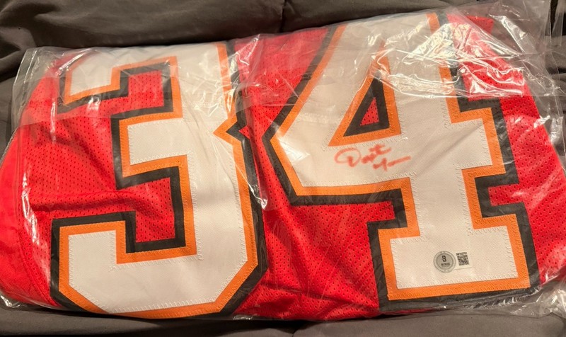 Dexter Jackson Signed Tampa Bay Buccaneers Jersey BAS Witnessed Auto NFL