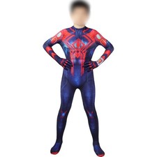 Kids Spider-Man 2099 Miguel O'Hara Outfits Costume Cosplay Jumpsuit Mask Set