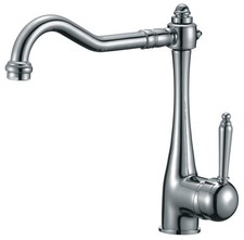 Anzzi KF-AZ198 Patriarch 1.2 GPM 1 Hole Kitchen Faucet - Nickel