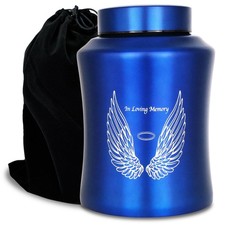 Cremation Urn for Adult Human Ashes 5.7''W x 5.7''D x 8.5''H - Holds up to 160