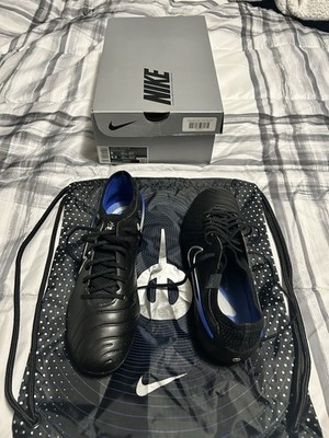Nike Tiempo Legend 10 Elite FG Soccer Cleats Black Blue Shadow Pack DV4328-040