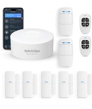 Tolviviov Wireless Home Security System 10-Piece DIY Kit with App Alerts