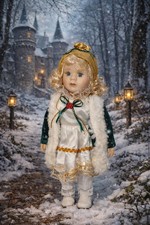 Wynham Lane Porcelain Christmas Doll 12"