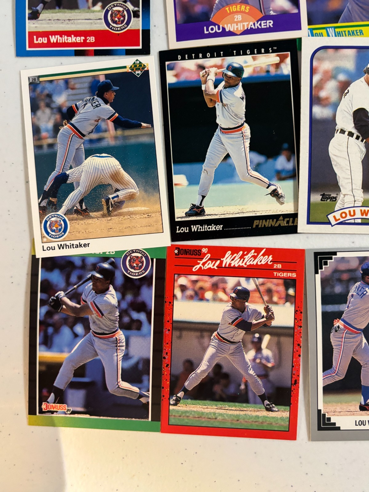 Lou Whitaker Mixed Brands 25 Card Lot - Detroit Tigers