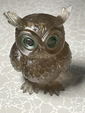 Small Owl Resin Ornament, Animal Statue, Home Table Ornament.