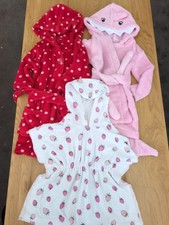 Bademantel,Badeponcho RosaRotWeiss Mädchen Größe 74-80 PlayshoesOrsolino,Primark