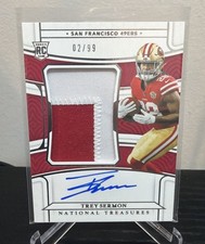 2021 Panini National Treasures - Rookie Patch Autograph #179 Trey Sermon /99