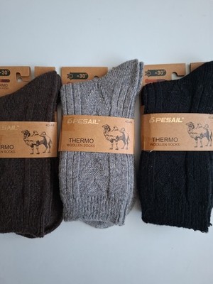 PESAIL THERMO WOOLLEN SOCKEN 3-ER PACK GR 40-44