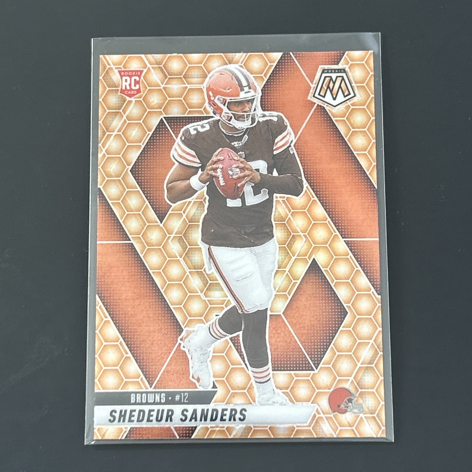 2025 Mosaic Football Shedeur Sanders CASE HIT RC Honeycomb SSP Browns #302