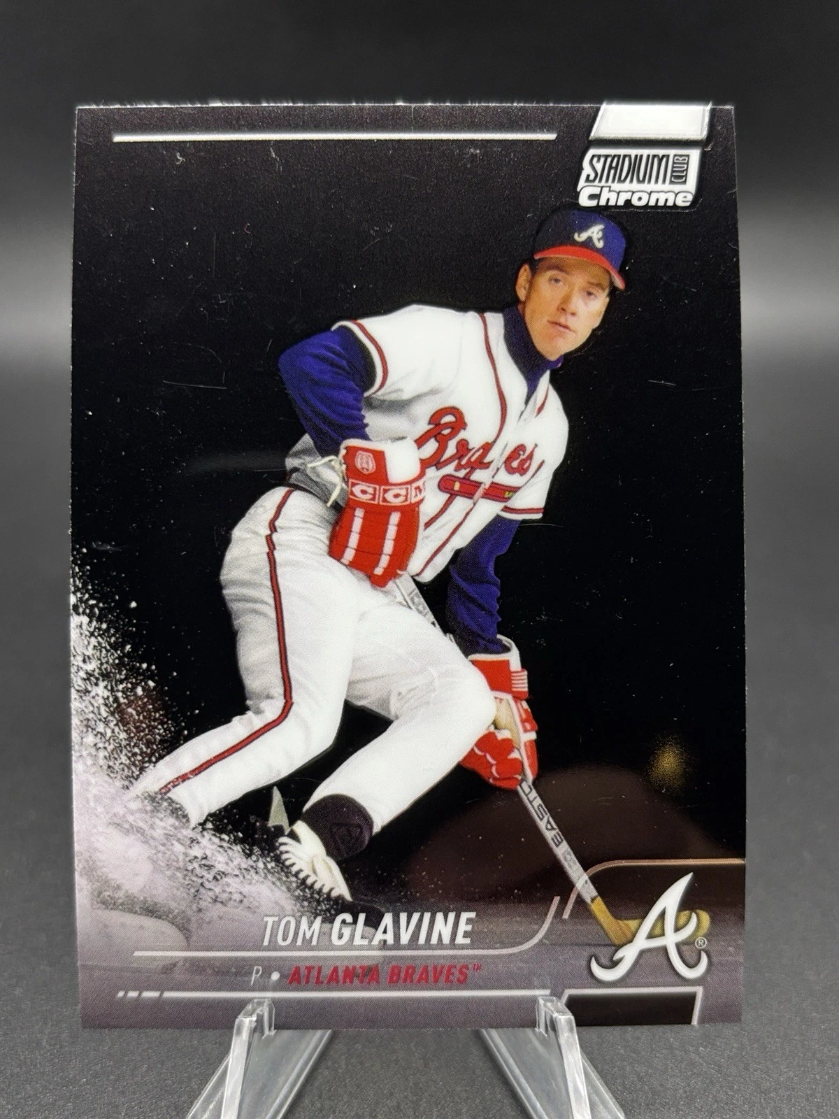 Tom Glavine trading card