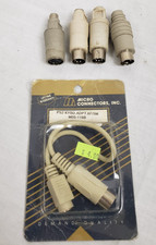 Female to AT Male Keyboard Adapter C2G 02475 PS/2, Beige