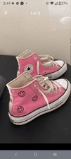 Converse Chuck Taylor All Star Pink/White High Top Canvas Lace-Up Sneakers