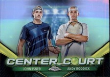 John Isner/Andy Roddick 2024 Topps Chrome Center Court Refractor Card #CCC-IR