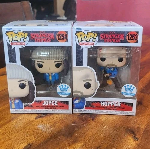 Funko Pop! Stranger Things Hopper #1253 & Joyce #1254 2-Pack Funko Exclusive