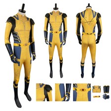 Wolverine Jumpsuit Dead Cosplay pool 3 Yellow Bodysuits Costume Halloween Outfit