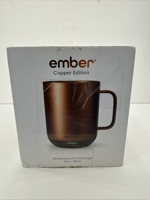 Ember Mug 2 Copper 10oz CM19 Smart Temperature Control Complete Kit New Open Box