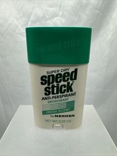 Vintage Speed Stick Deodorant Regular Mennen Men's Fresh Scent Green Top