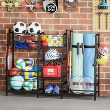 Garage Sports Equipment Organizer 2 Golf Bag Stand Golf Storage Organizer for Ga