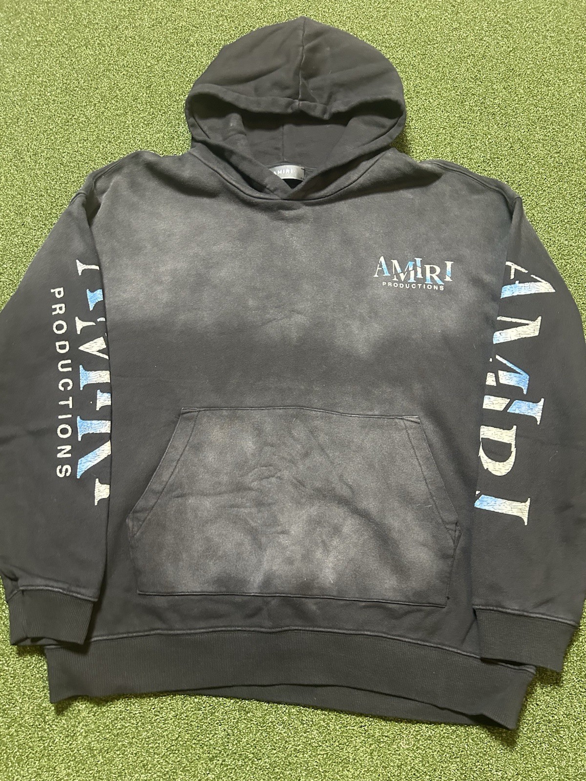 Amiri Men's Hoodie Sweatshirt Black Size Large New Without Tags 100percent Authentic image 3