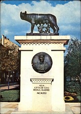 Capitoline Wolf Cluj Romania vintage postcard x842