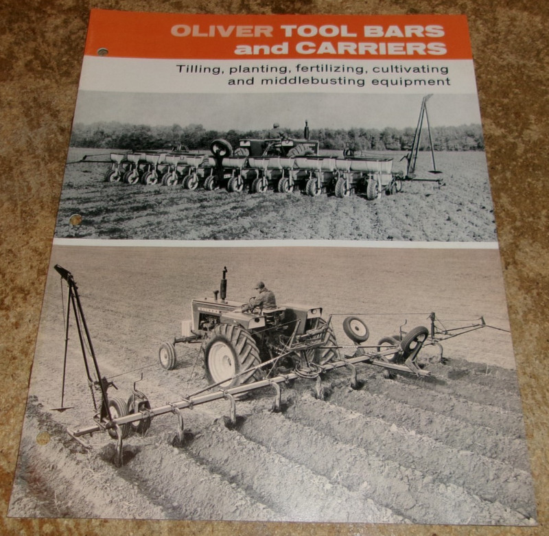1968 oliver toolbars + carriers brochure in very good shape used