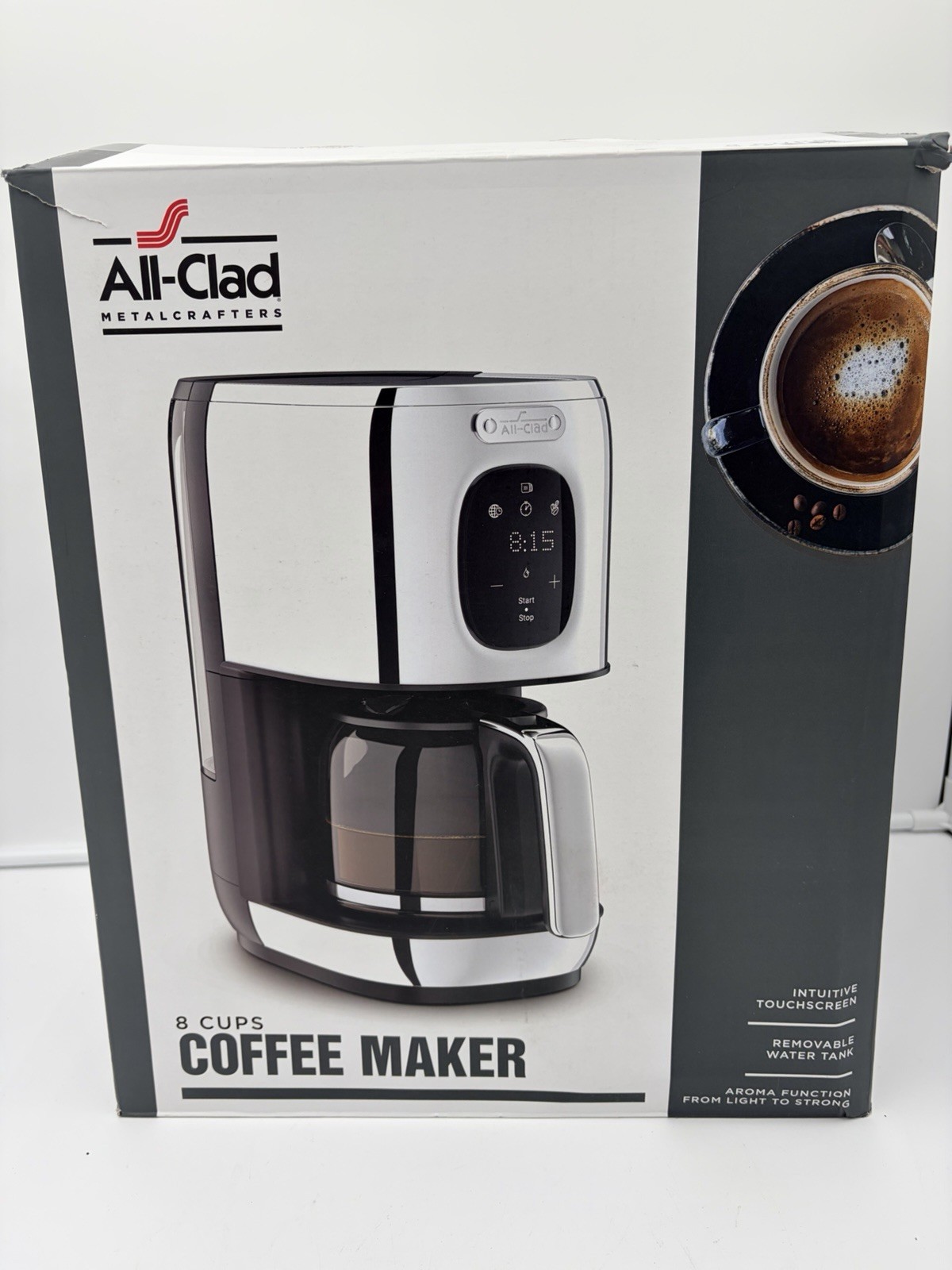 All-Clad, Majestuo Stainless Steel Coffee Maker, 1000 Watts, Silver, Used Once