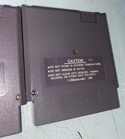 Super Mario Bros. 1, 2 & Duck Hunt Nintendo NES 3 Authentic Cartridge Lot