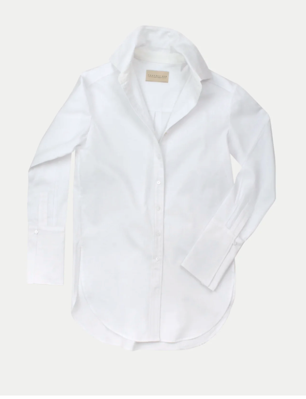 Classic Six Donna Button-Down Shirt in White New With Tags Size 4