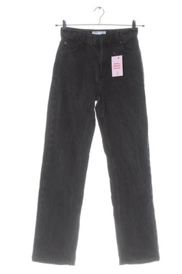 BERSHKA High Waist Jeans Damen Jeans Gr. DE 36 schwarz Casual-Look