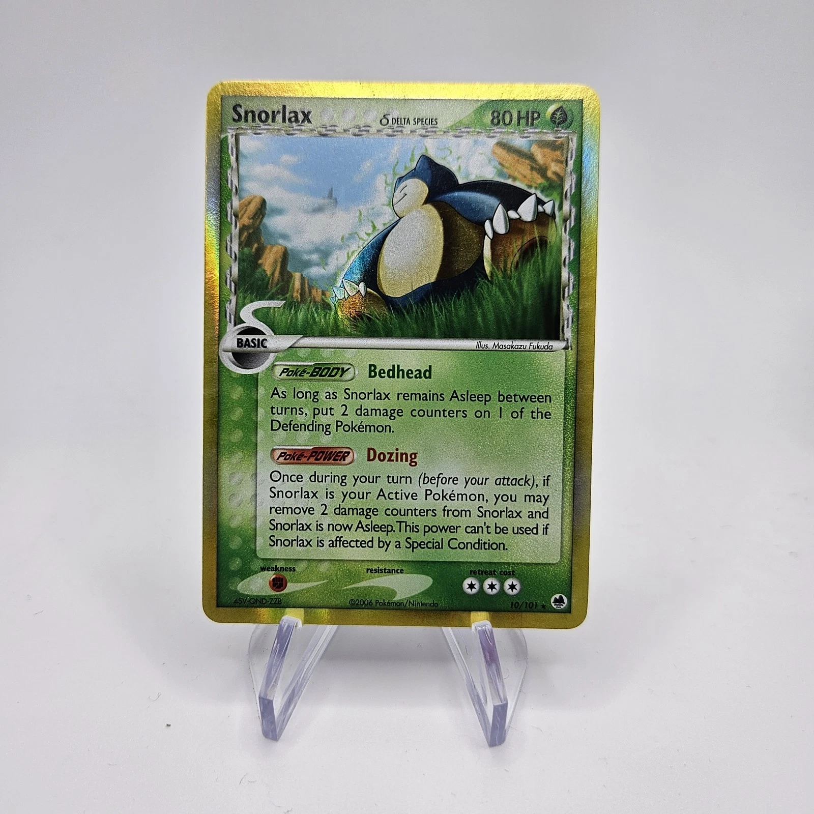 Pokémon TCG Snorlax EX Dragon Frontiers 10/101 Holo Holo Rare