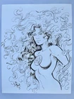 Medusa Marvel Character Original Comic Art 11x14 DC + Marvel artist Kim DeMulder
