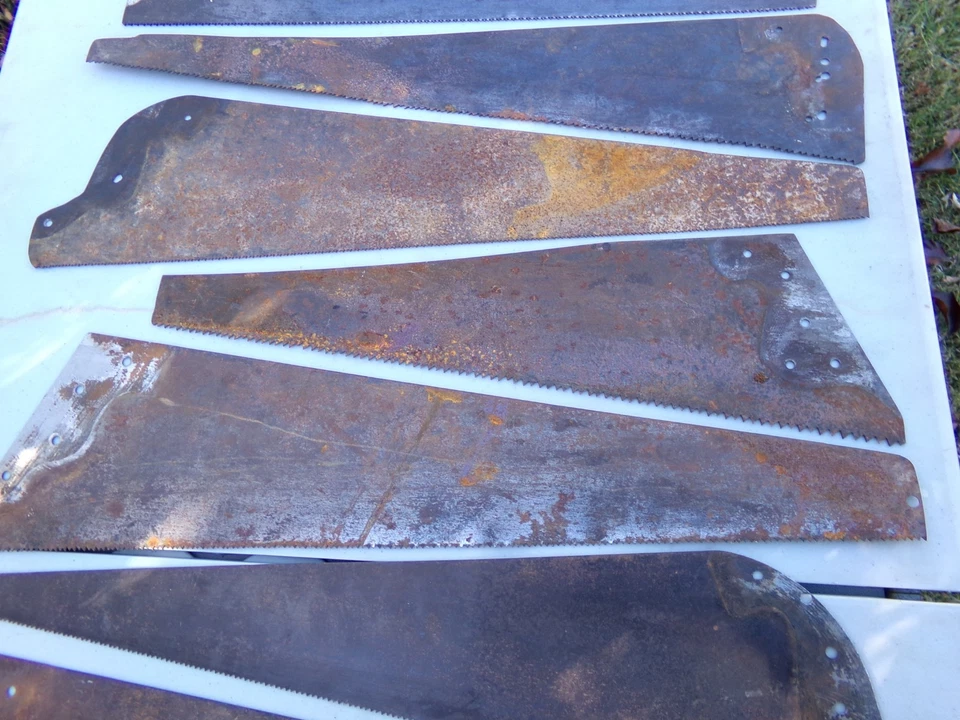 Hand Saw Blades Lot of 12 Woodworking Tools Craftsman Disston - Image 3 of 4