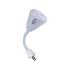 eyesfon Plug in Motion Sensor Night Light, LED Infrared US Plug, White Light