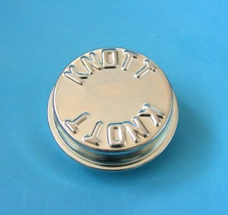 1 x ORIGINAL 48,5 mm KNOTT Metall Fett Staub Radnabendeckel Anhänger Rad