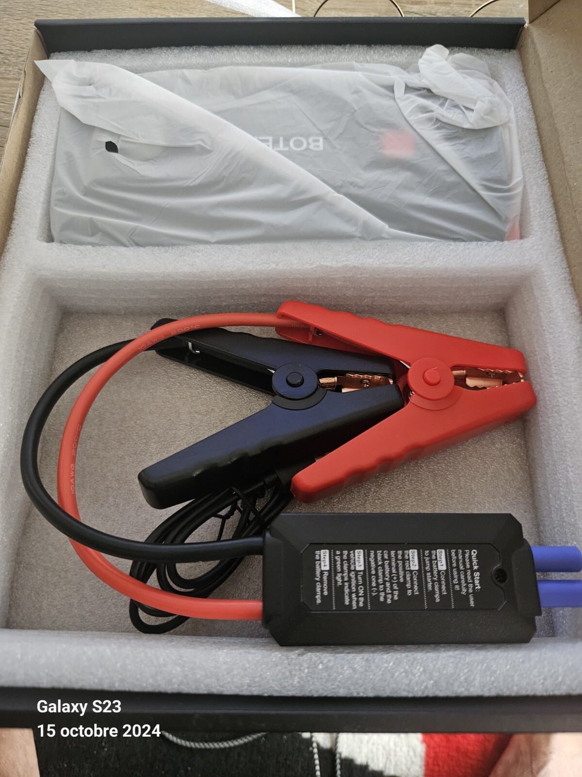 Booster de batterie voiture FOWAWU de 1500A pour moteur essence et diesel