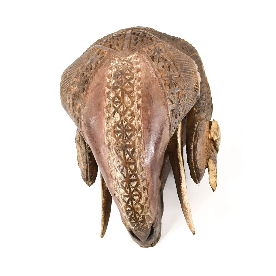 Máscara Baule Ram Gbagba Blanca Costa de Marfil Foto 3 de 4