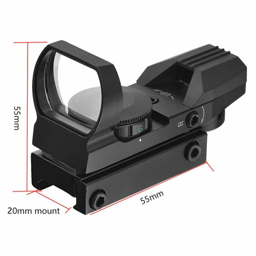 Rifle Dot Laser Sights Green Red Gun Optics Scope Reflex Holographic 4 Reticle - Picture 3 of 20