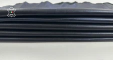 MIDNIGHT BLUE BLACK Soft Italian Lambskin leather 2 skins 14sqf 0.9mm #C3385