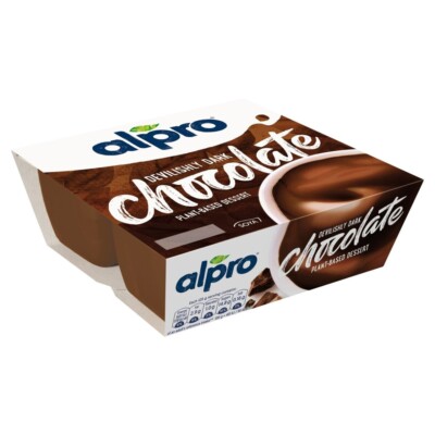 Alpro Dark Chocolate Soya Dessert 4 x 125g Pots
