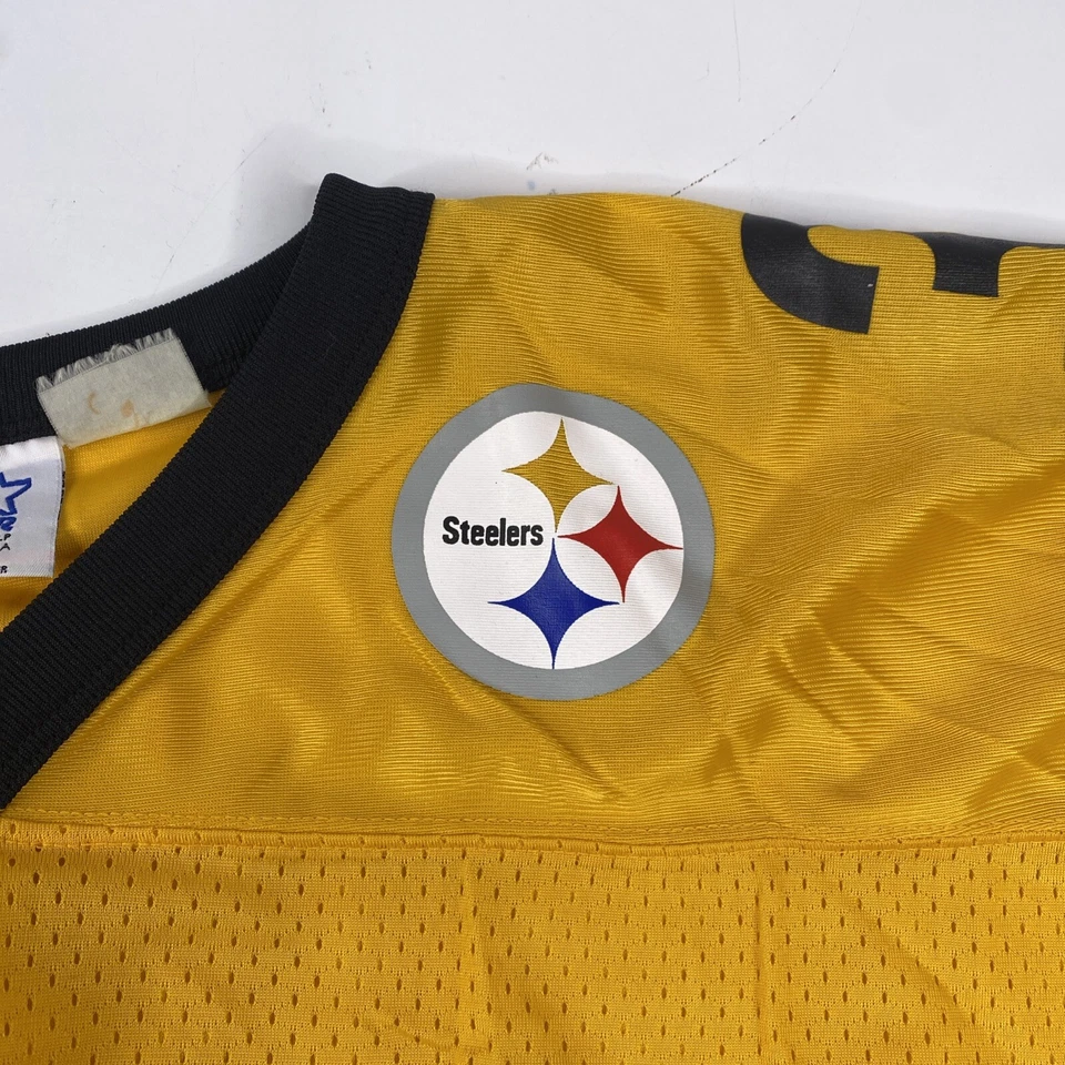 CAMISETA DE FÚTBOL AMERICANO VINTAGE DE LOS AÑOS 90 JEROME BETTIS STARTER STEELERS DORADA DE LA NFL XL 52 Foto 4 de 4