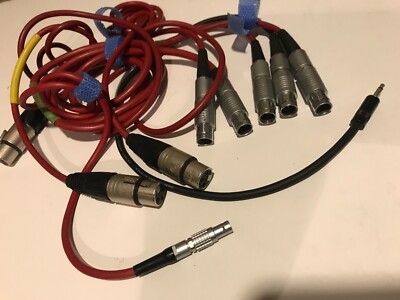 5x Fisher 104 9 Pin Stecker auf XLR Buchse Lemo FGG.CB 5 Pin Mogami 3,5mm Zuleitung Kabel