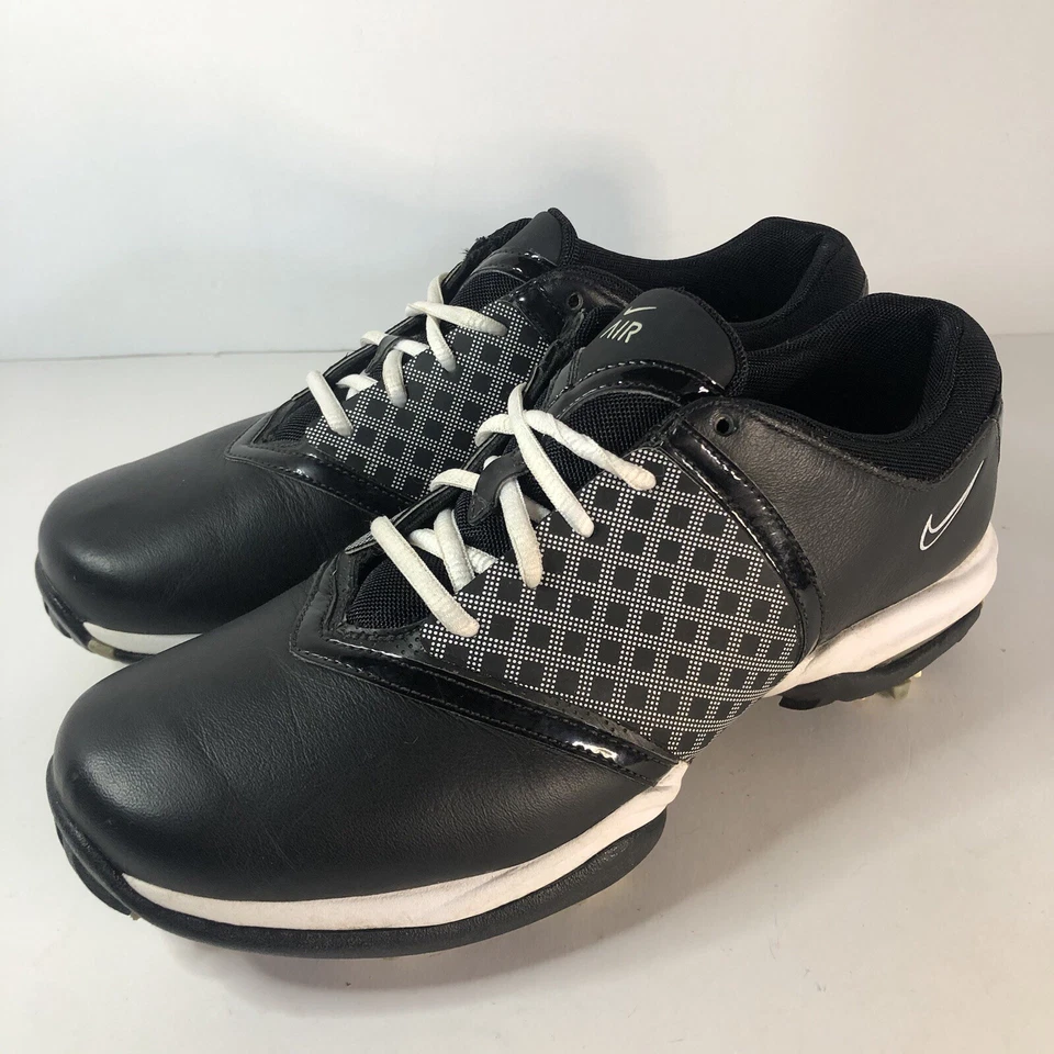 Nike Womens 8.5Golf Shoes Air Embellish Saddle 2010 Oxford Soft Spike 418379-010 - Image 2 of 4