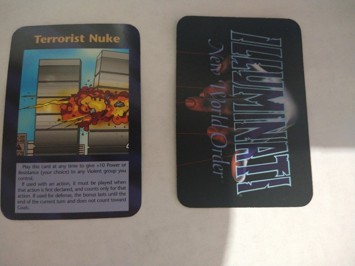 Illuminati New World Order INWO UnLimited Card Game NWO Terrorist